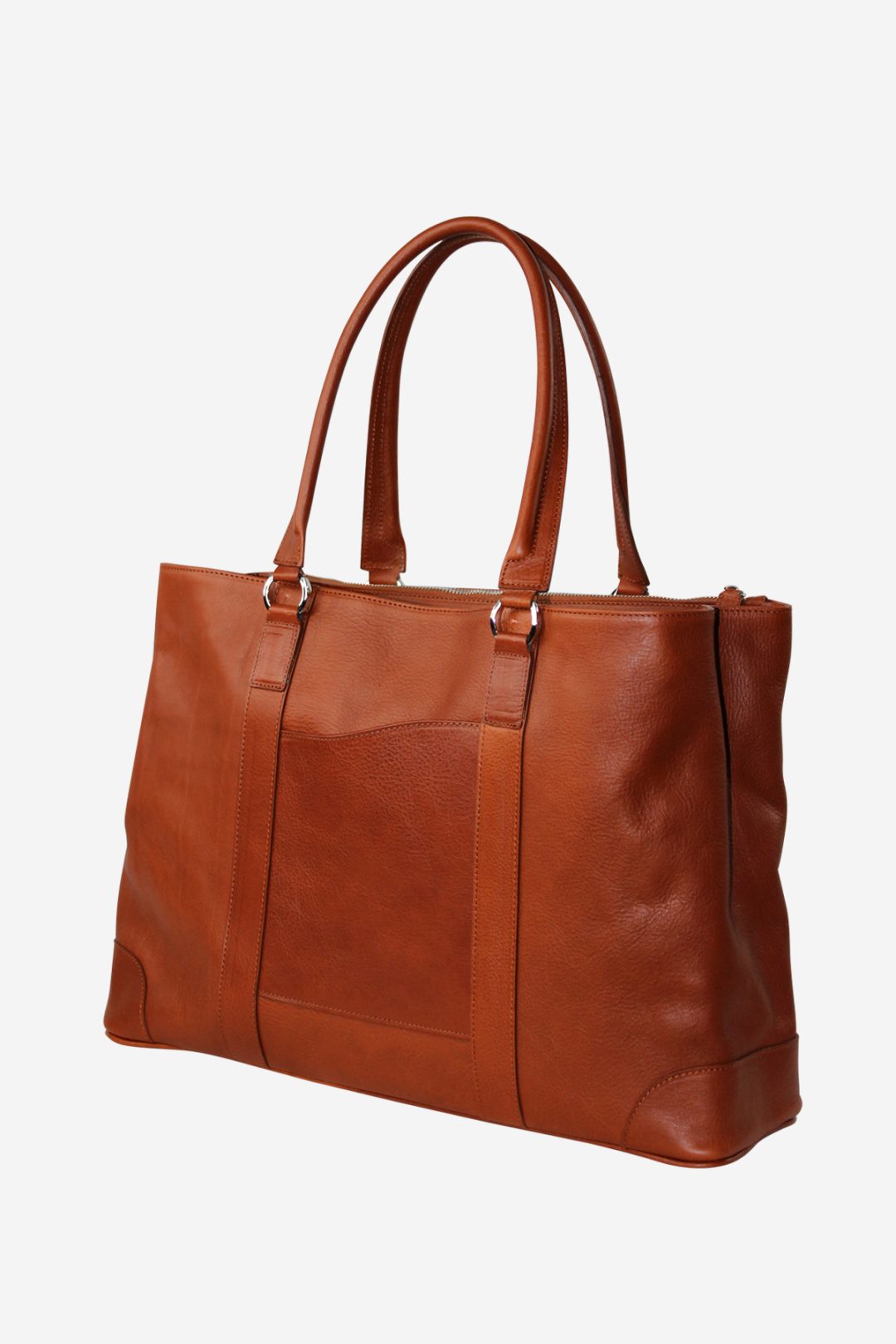 Luxury Leather Tote Bag | Strawberry