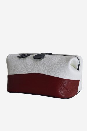 Classic tennis bag in blue, red and white leather - Terrida - Purchase on  Ventis.